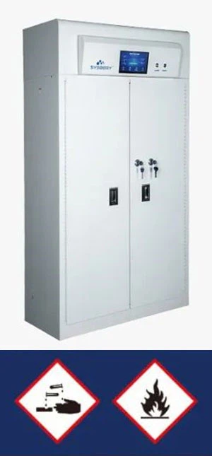 Air-purifying ductless safety cabinet